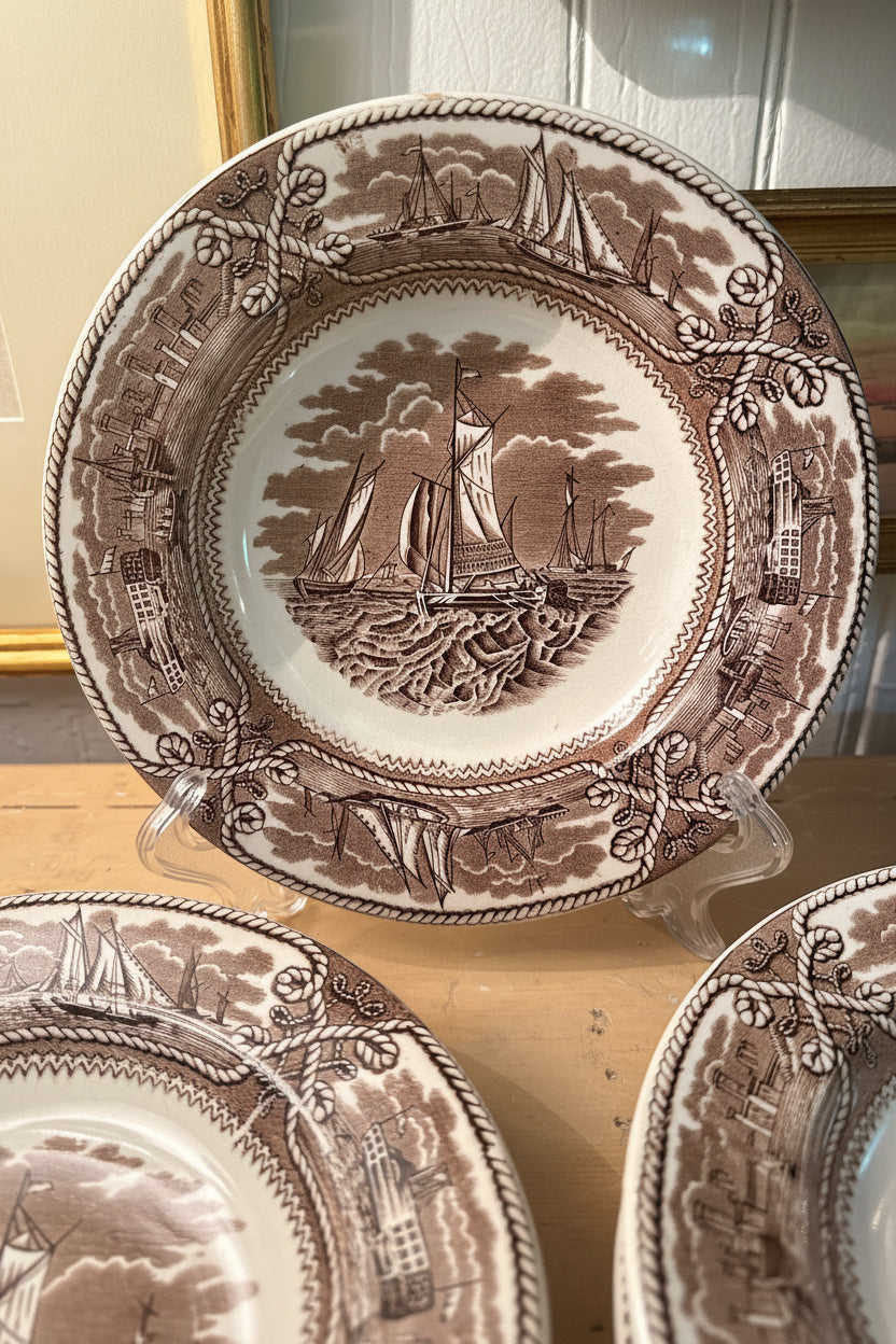 Set of 8 “American Marine” Plates