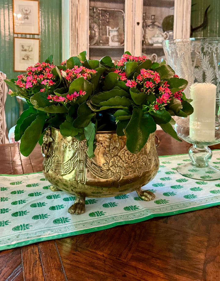 Ornate Brass Planter