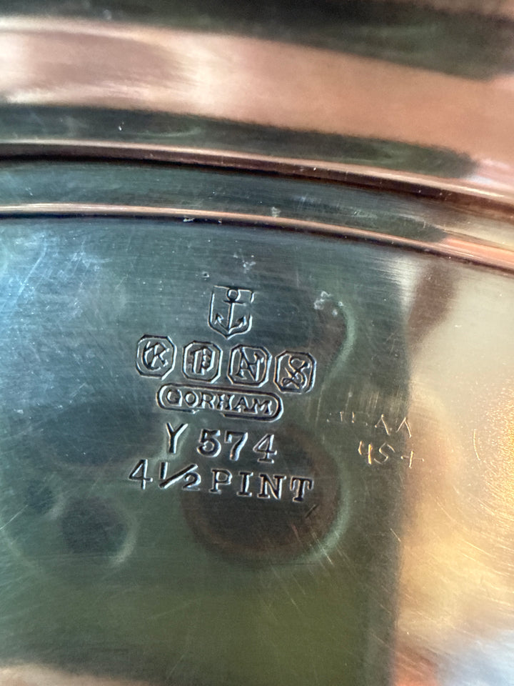 Gorgeous Silver Plate Pitcher with Monogram