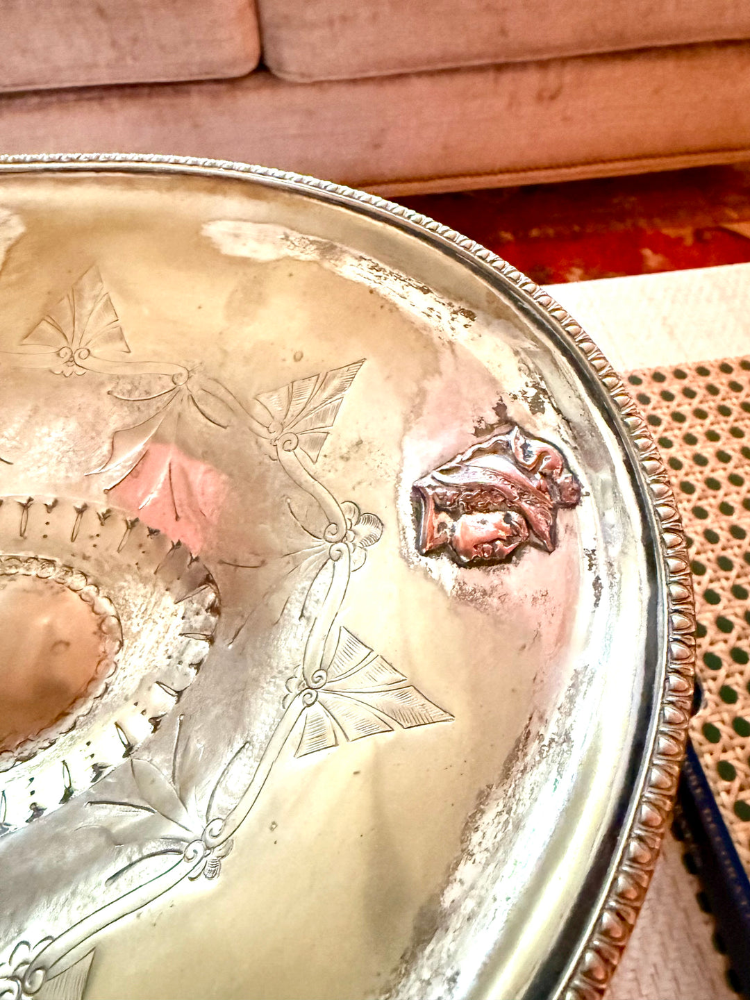 English Silver Plate Basket