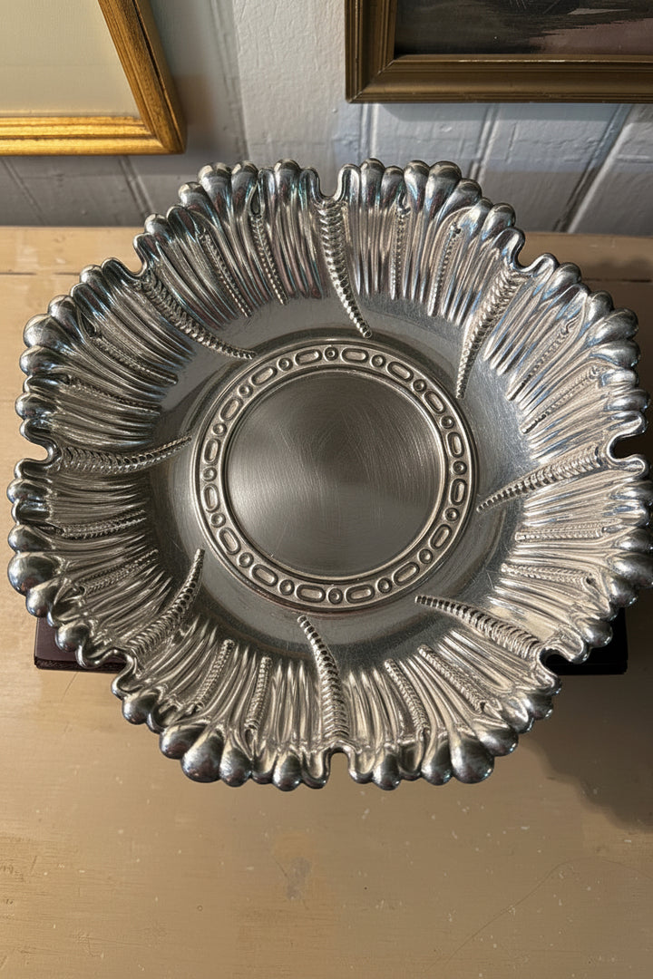 Gorgeous Silver Plate Pedestal Dish