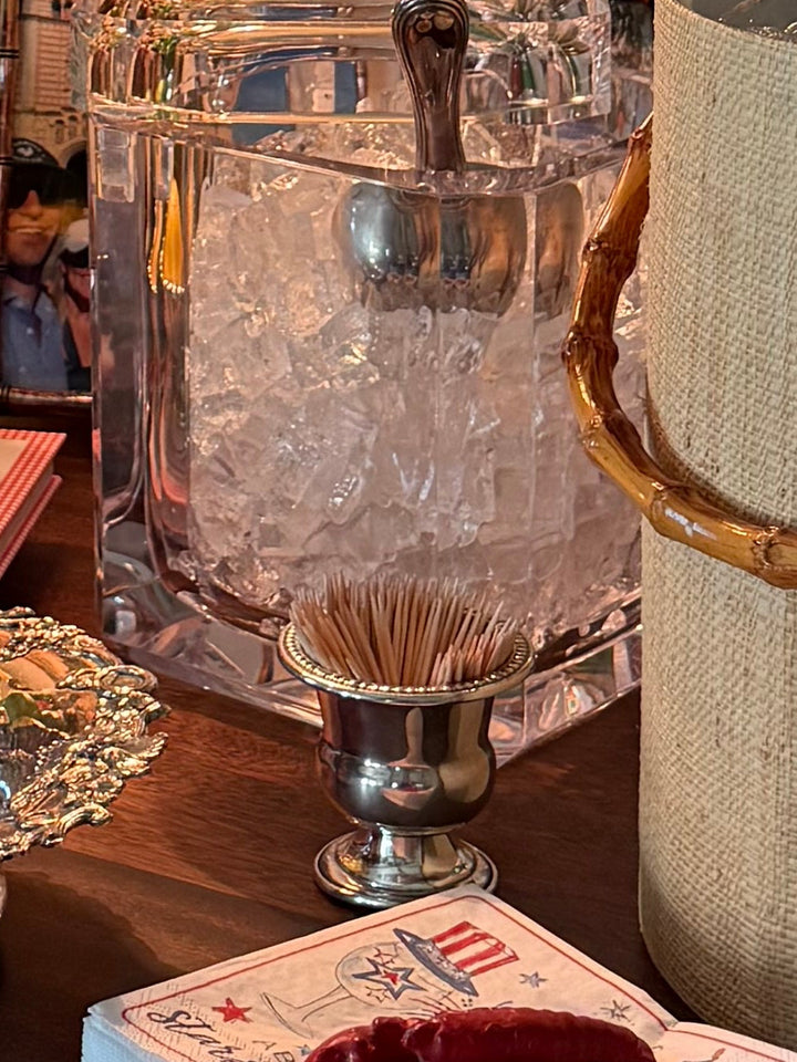 Silver Plate Ice Scoop with Monogram