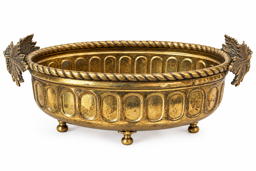 Footed Brass compote