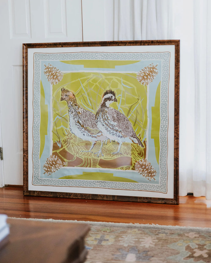 Framed Silk Scarves