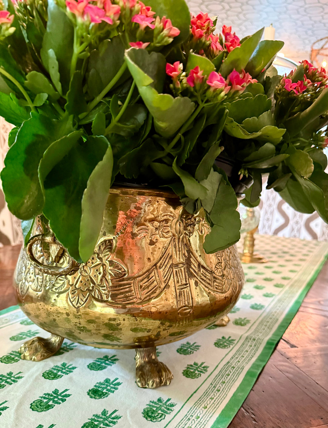 Ornate Brass Planter