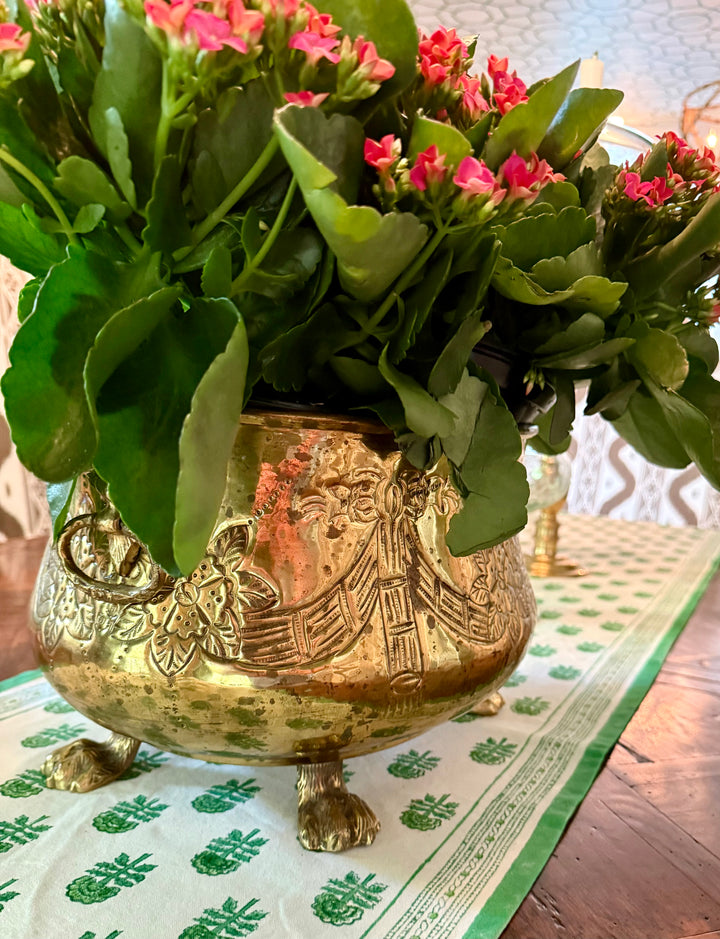 Ornate Brass Planter