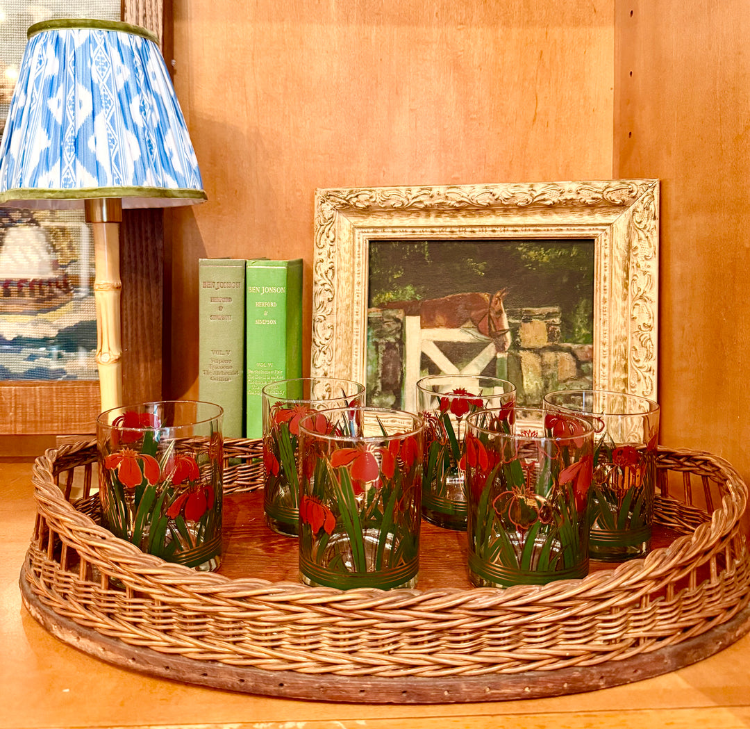 Antique Wicker Tray