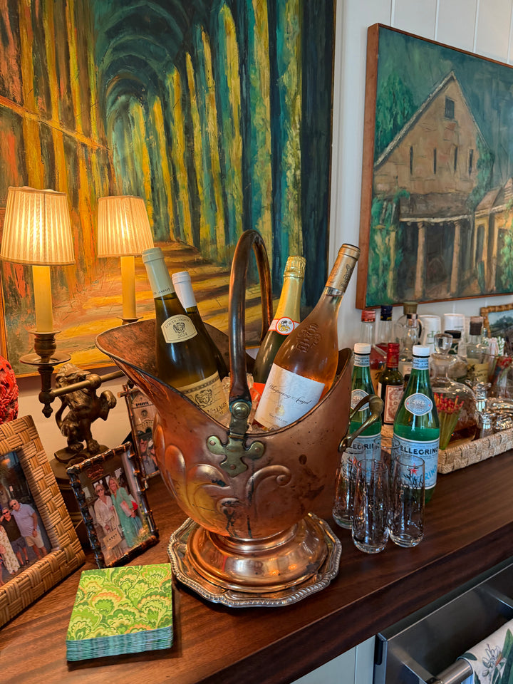English Copper Fireside Bucket