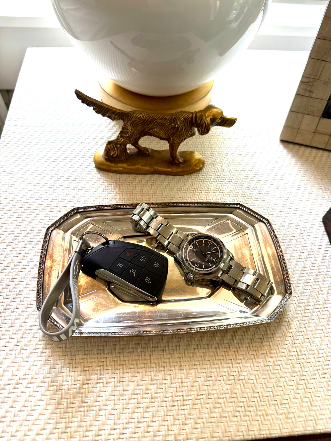 Small Silver Bedside Tray