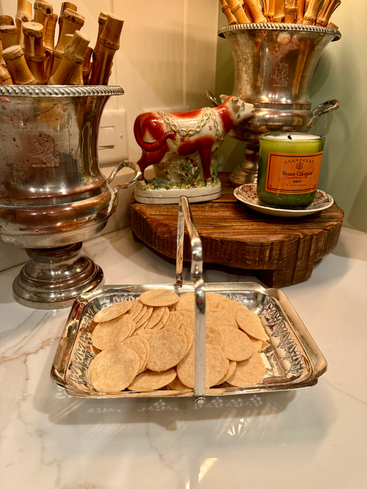 English Tray Basket Footed