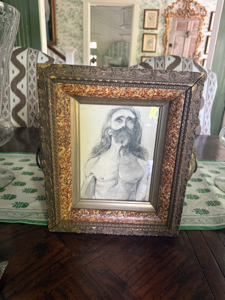 Nude in Antique Frame