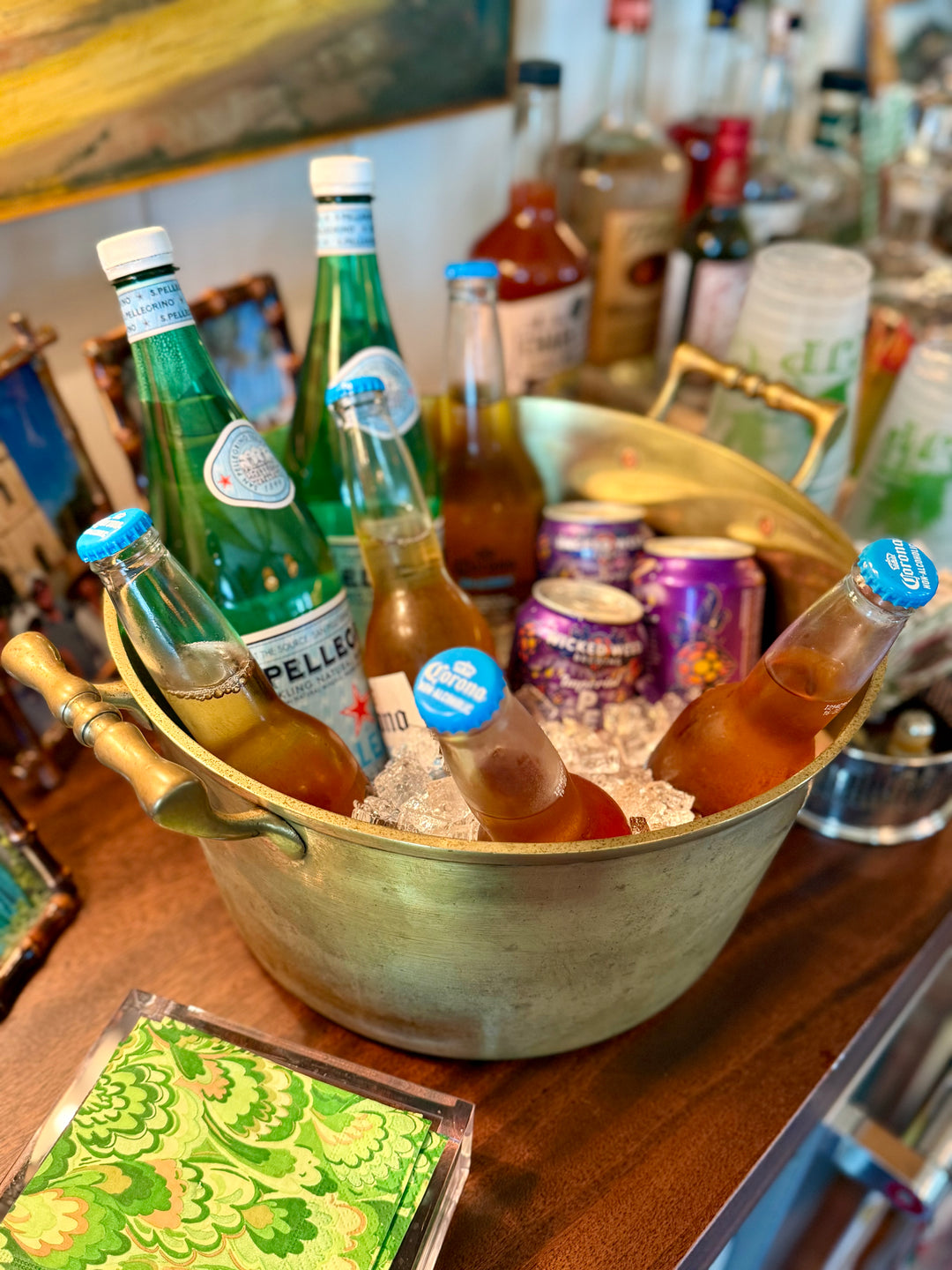 Brass Ice Bucket or planter