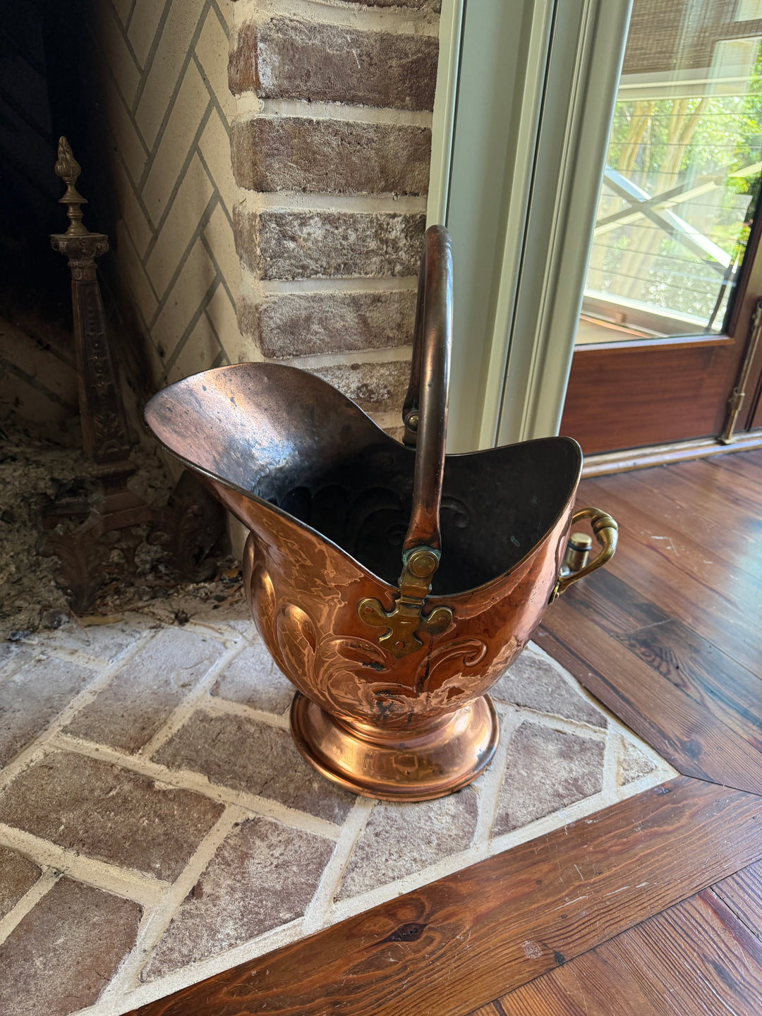 English Copper Fireside Bucket