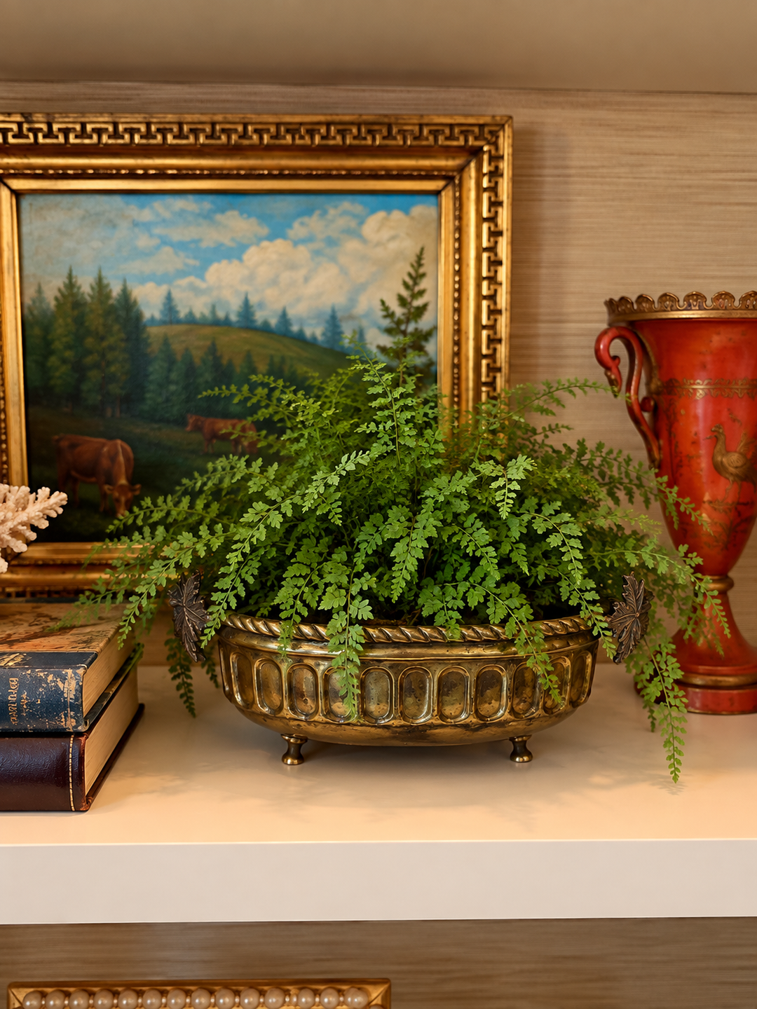 Footed Brass compote