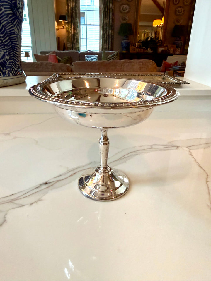 Silver Plate Pedestal Dish