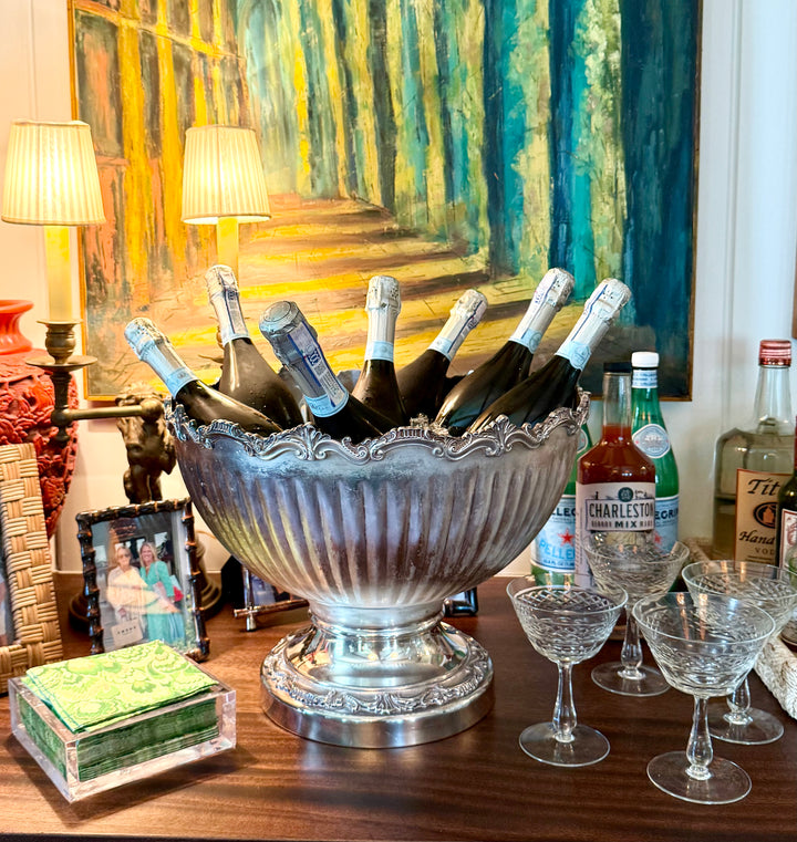 Large Silver Champagne Bucket