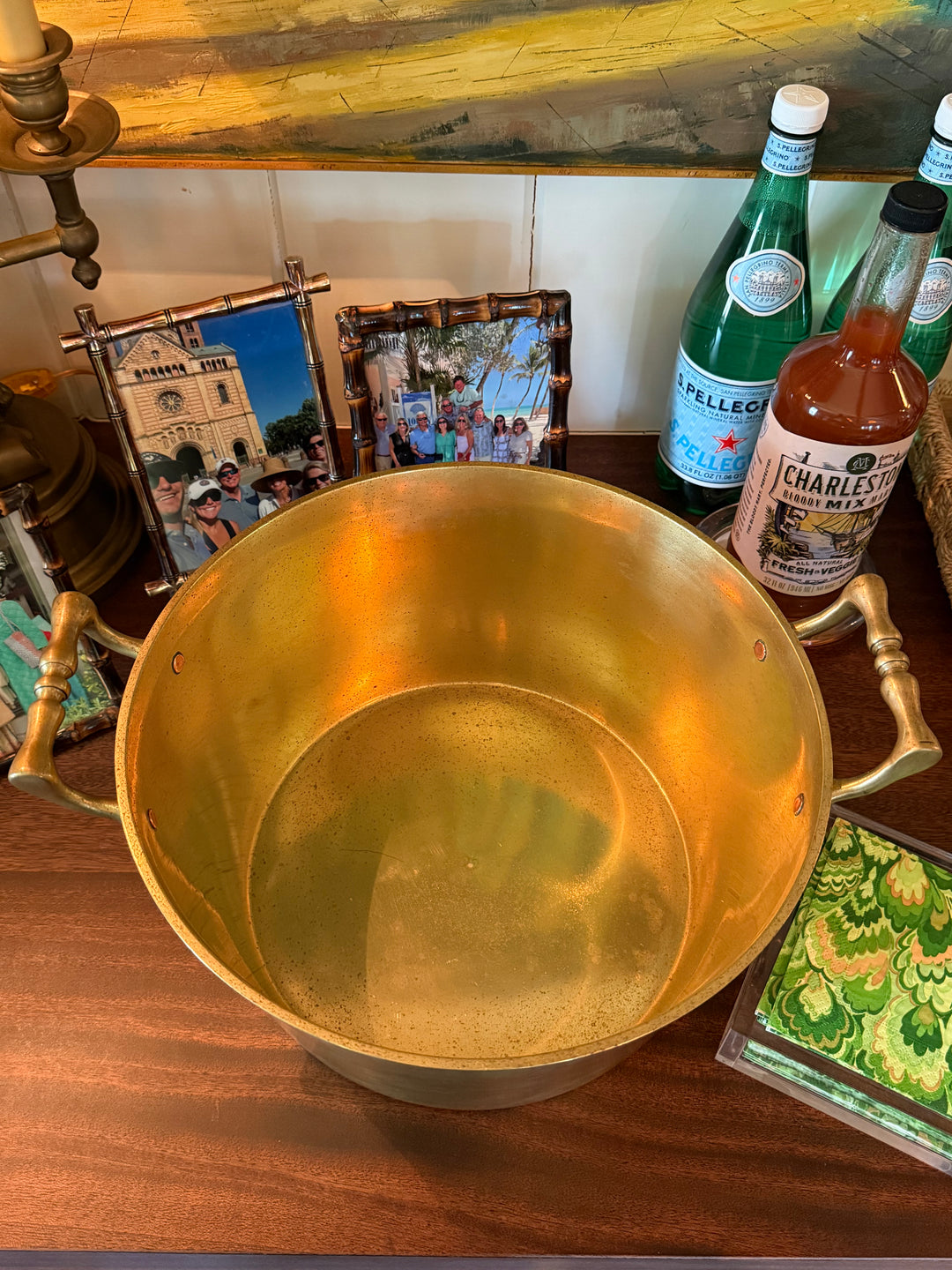 Brass Ice Bucket or planter