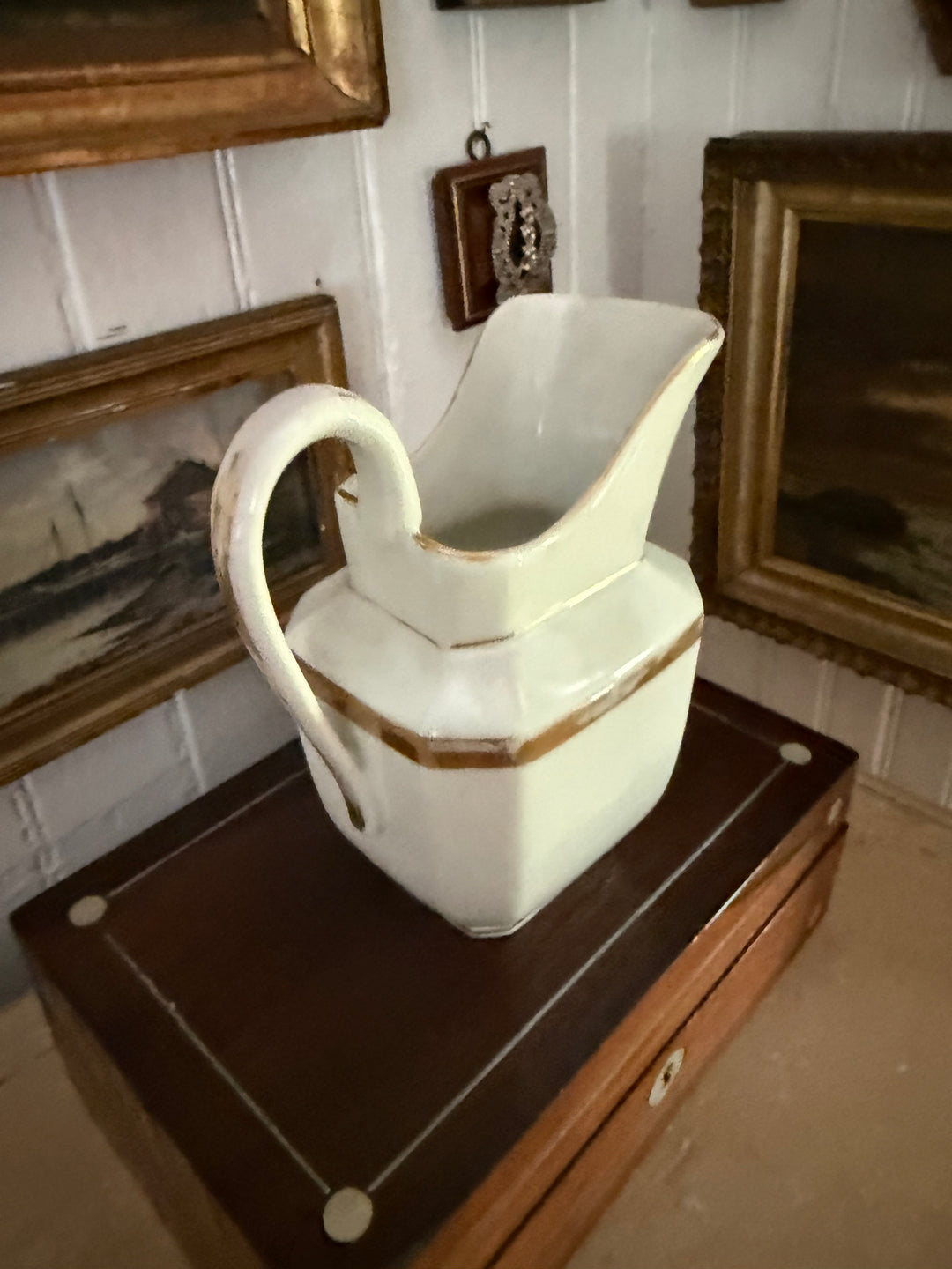Porcelain Pitcher with Gold trim