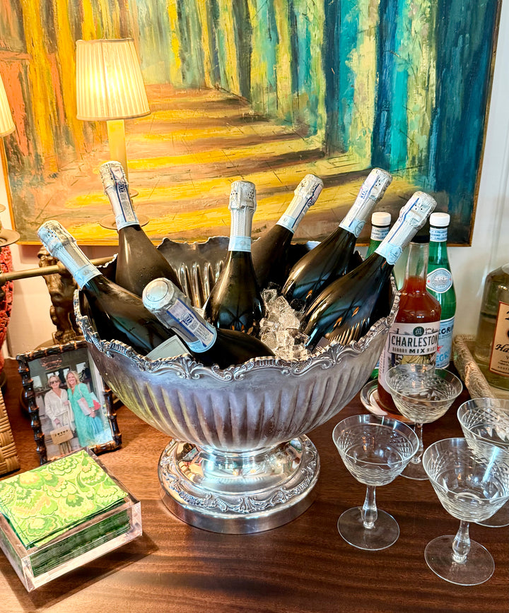 Large Silver Champagne Bucket