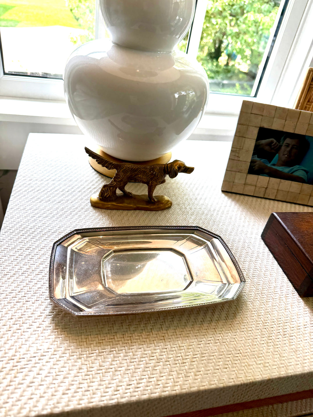 Small Silver Bedside Tray