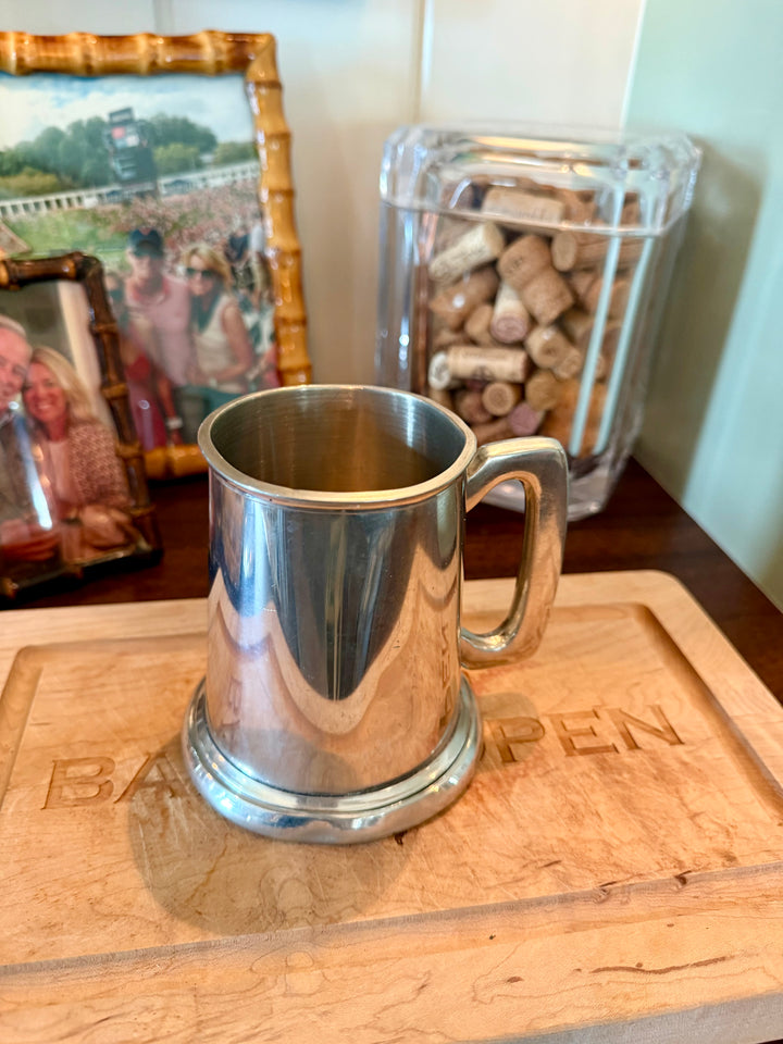 Sheffield Pewter mug with “HGH” monogram