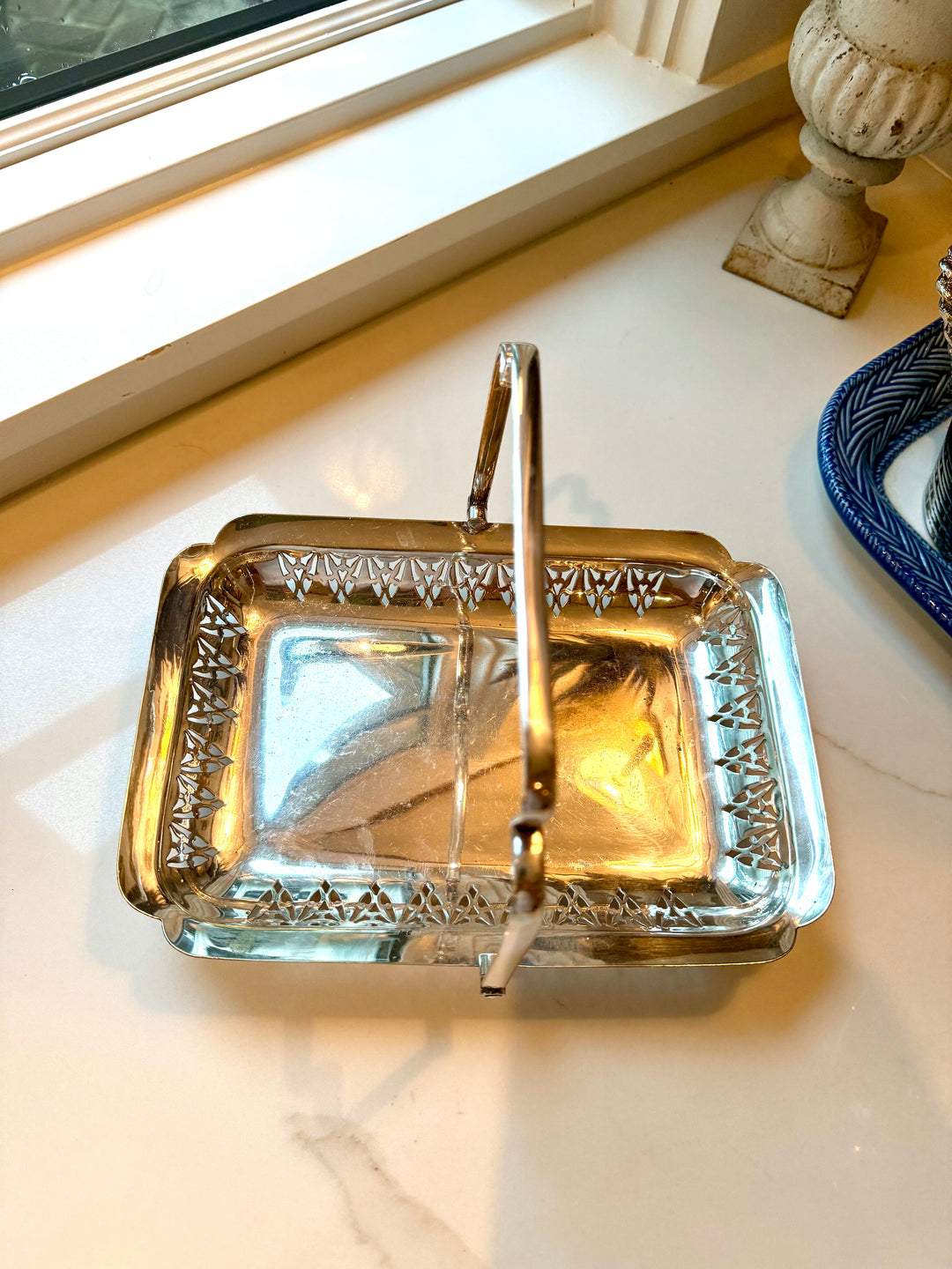 English Tray Basket Footed