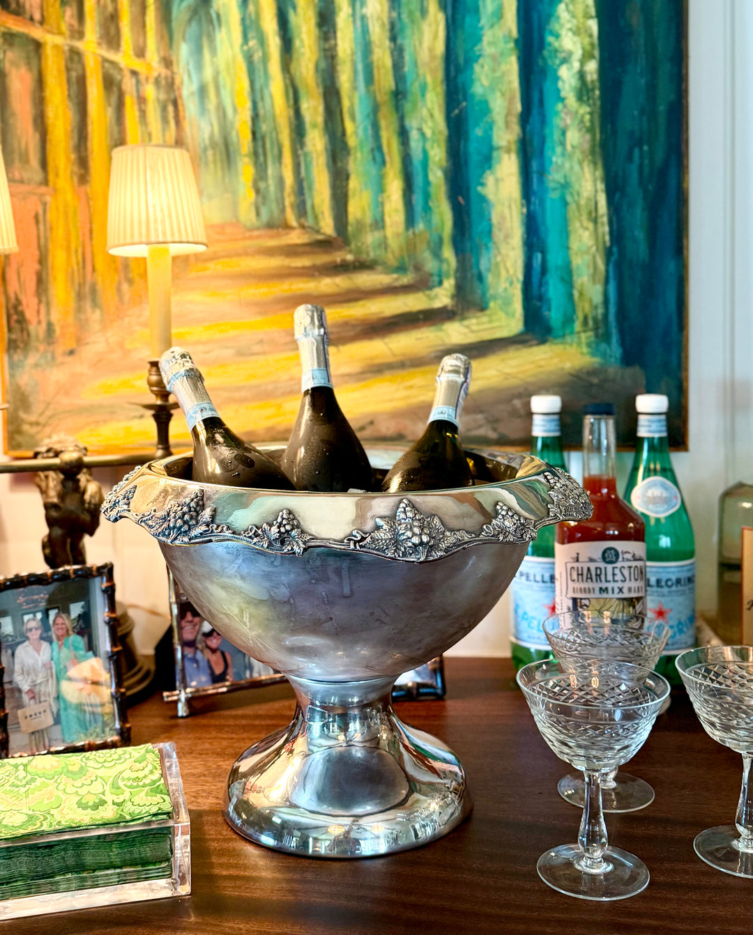 Wine/Champagne Chiller w/grape design