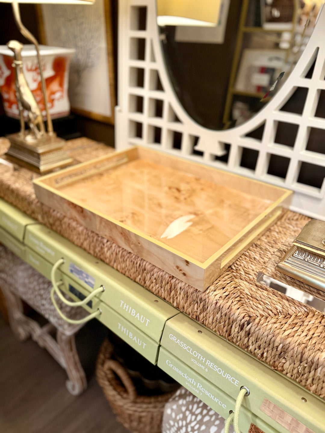 Chic Burl Wood Tray