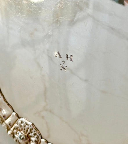 Footed Silver Plate Pedestal Tray