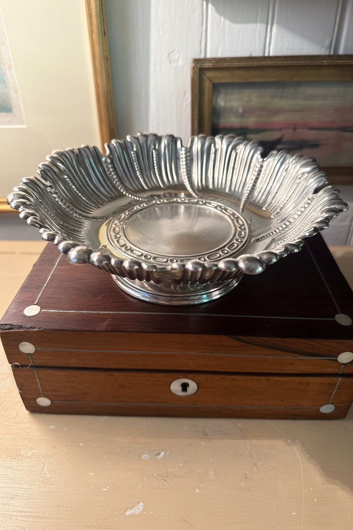 Gorgeous Silver Plate Pedestal Dish