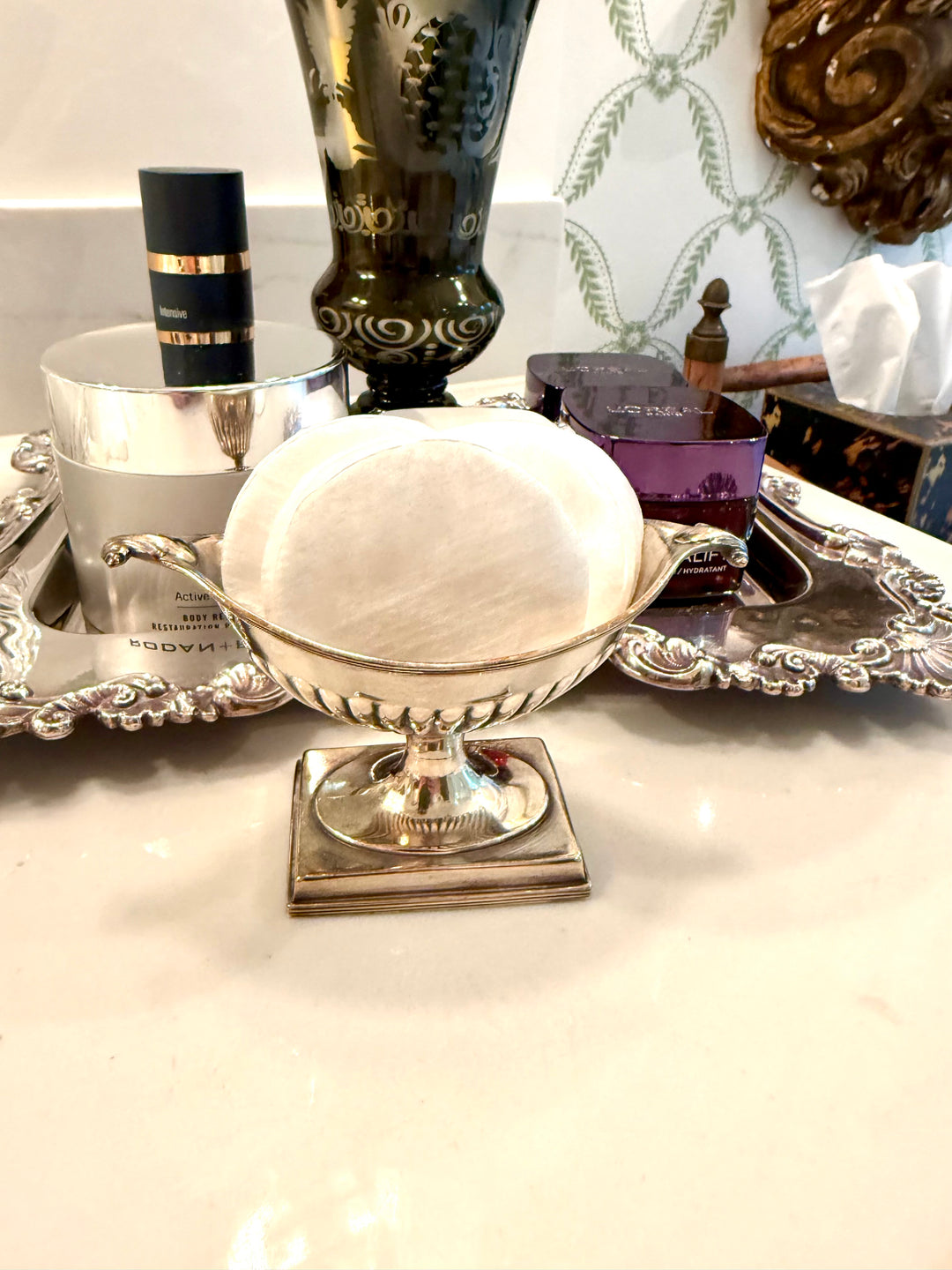 English Pedestal Salt Dish