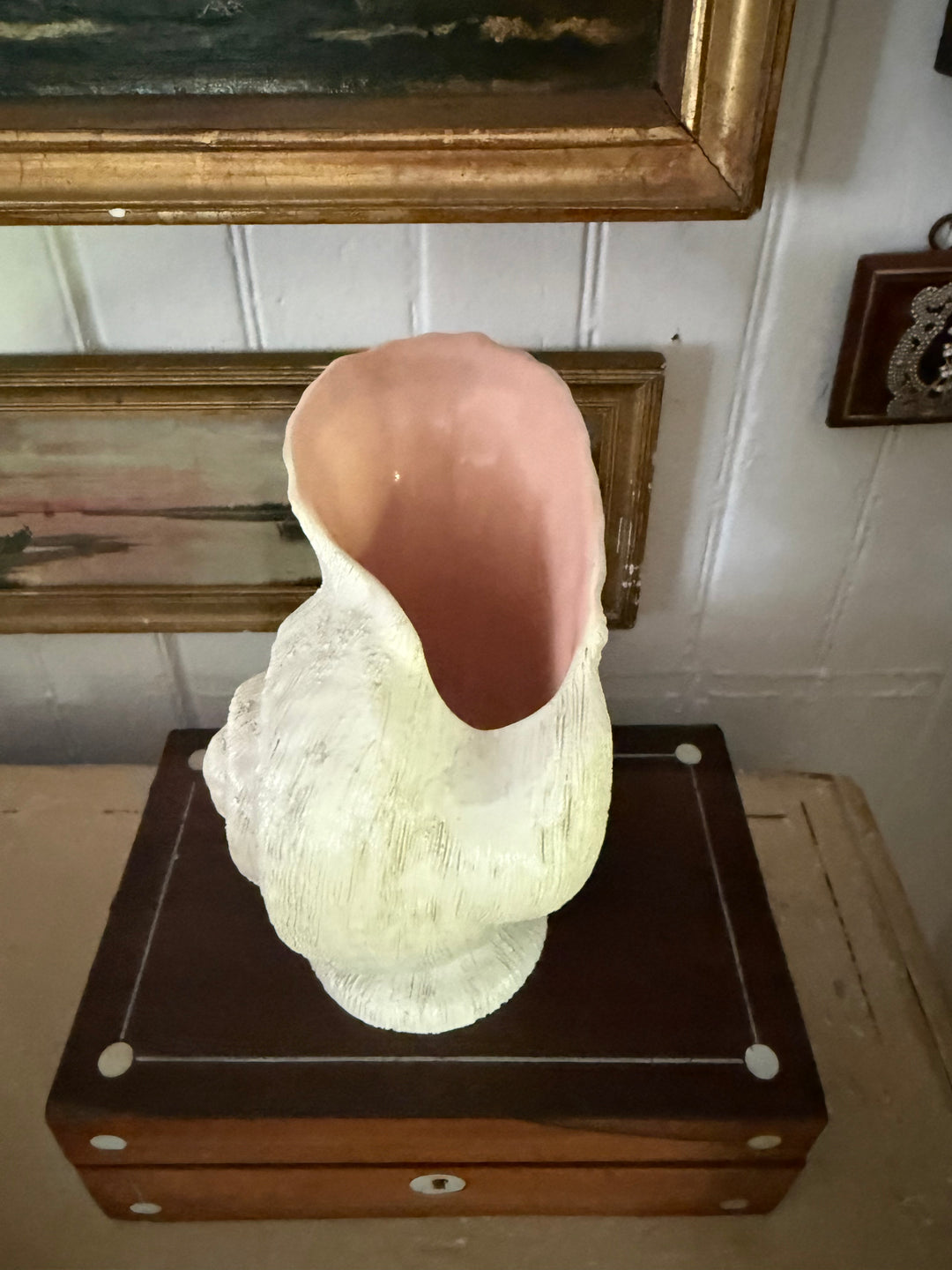 Vintage Shell Vase