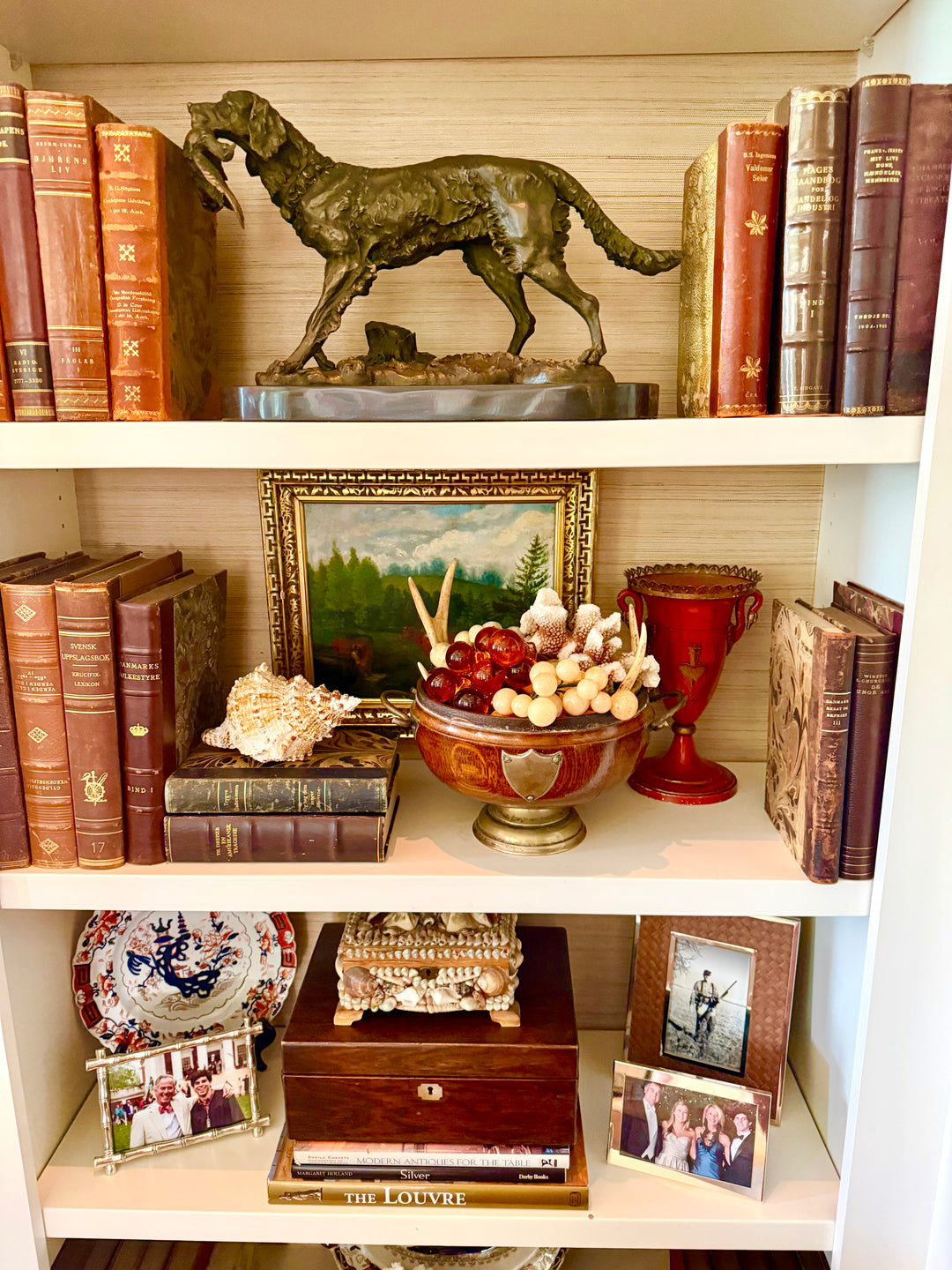 Antique English trophy pedestal bowl