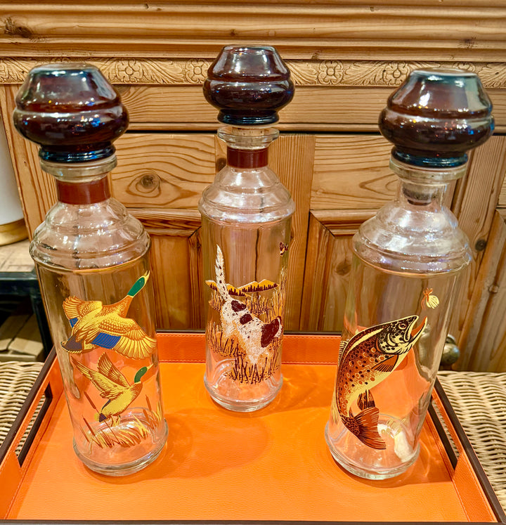 Vintage Wildlife Decanters