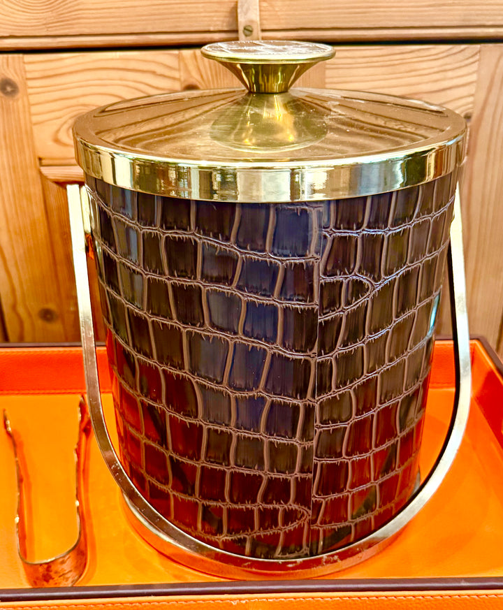Mid Century Moc Croc Ice bucket