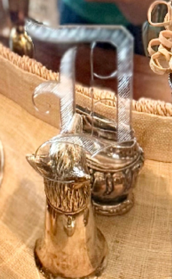 Silver Plate Pitcher “D”