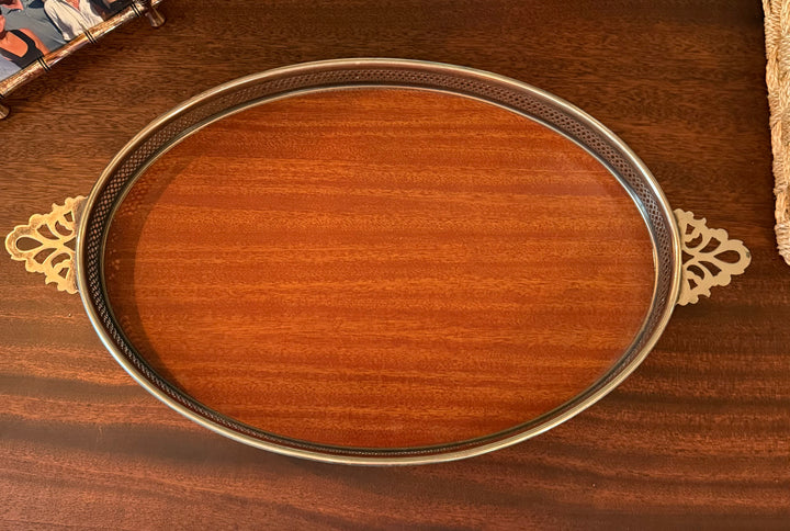 Wood Gallery Bar Tray