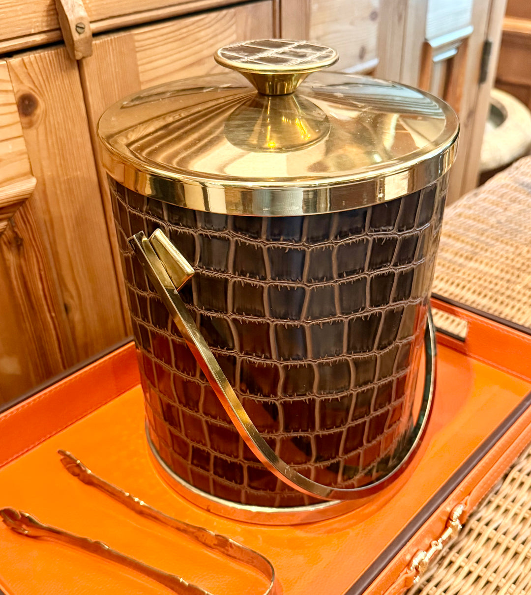 Mid Century Moc Croc Ice bucket