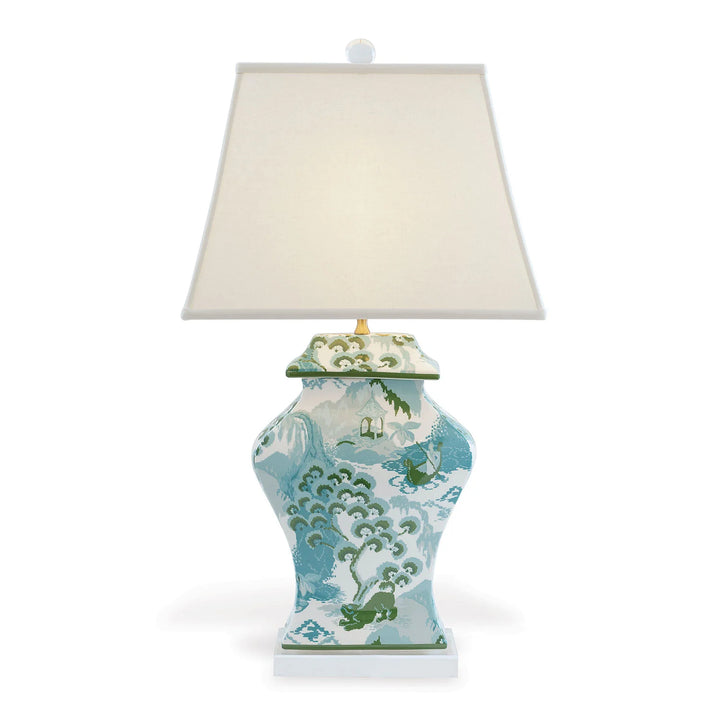 Blue & Green Ginko Lamp