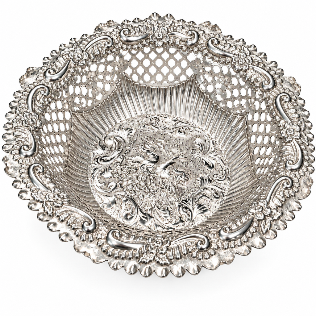 Pierced victorian bonbon dish