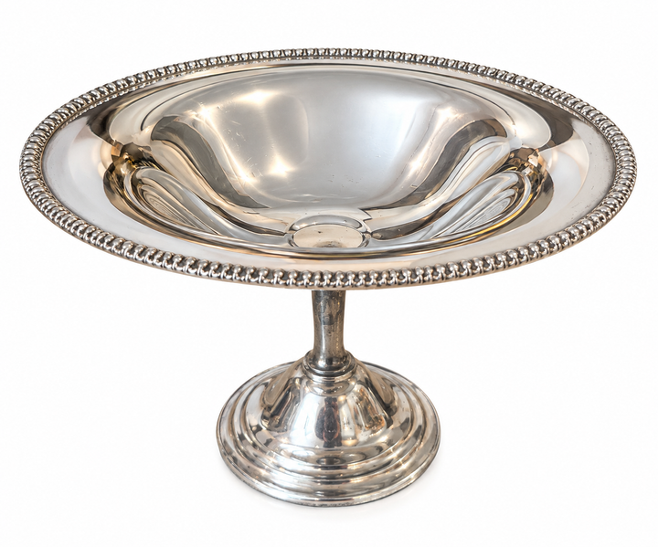 Silver compote pedestal dish