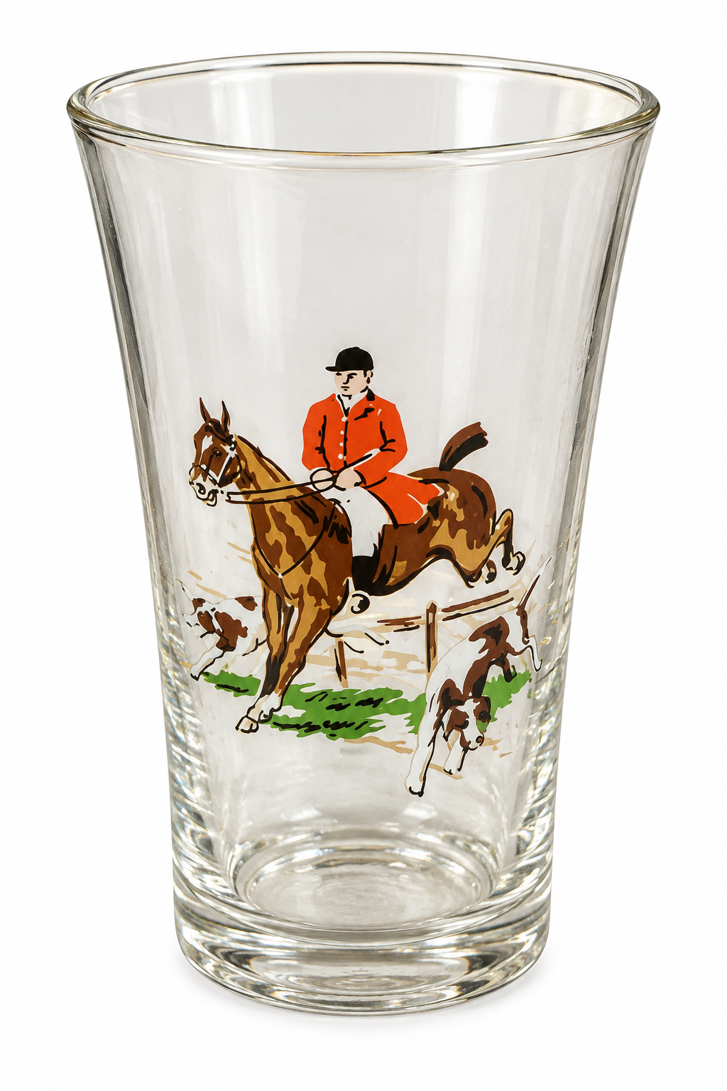 Hunt scene petite glass