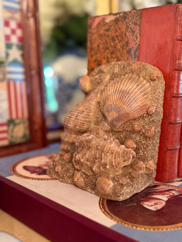 Vintage Shell Bookends
