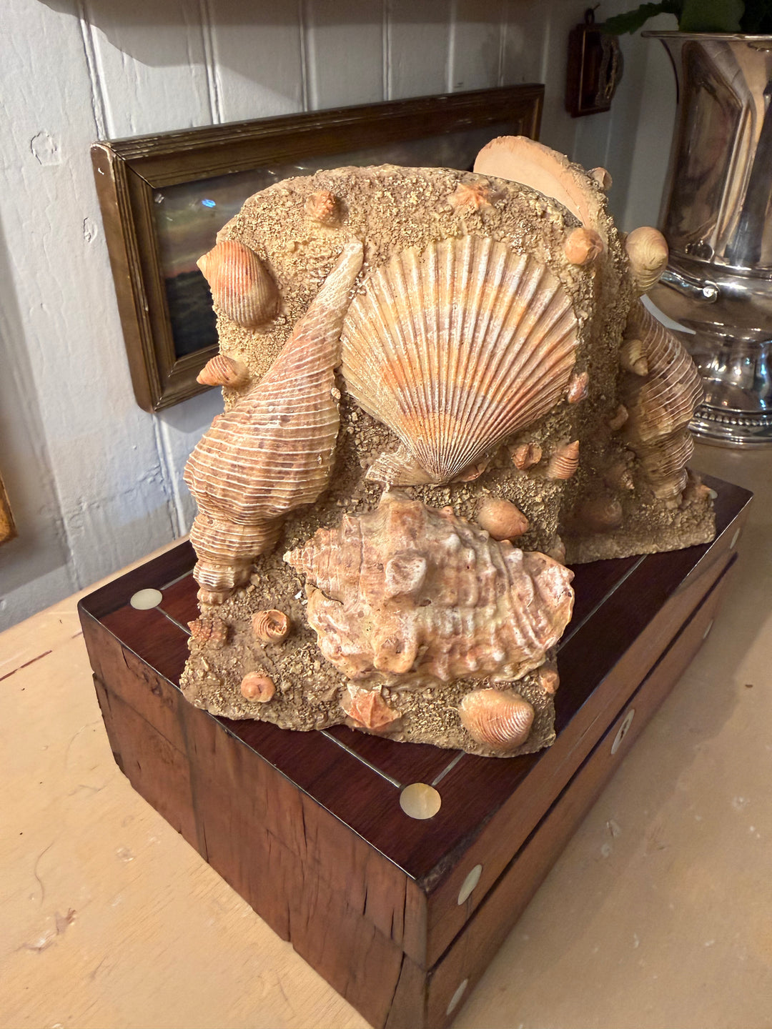Vintage Shell Bookends