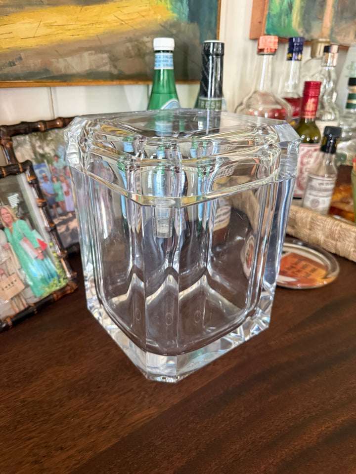 Mid Century Lucite Ice Bucket
