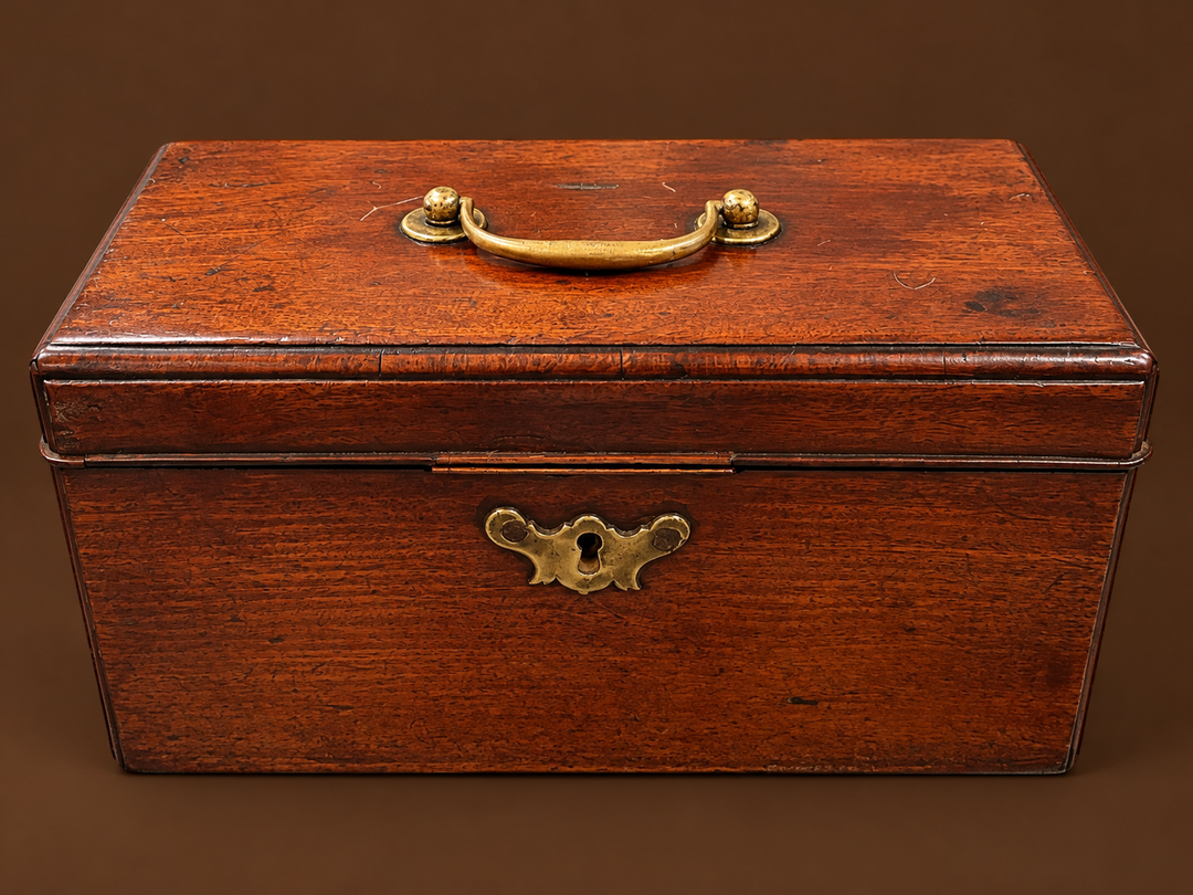 19th century English Georgian tea caddy