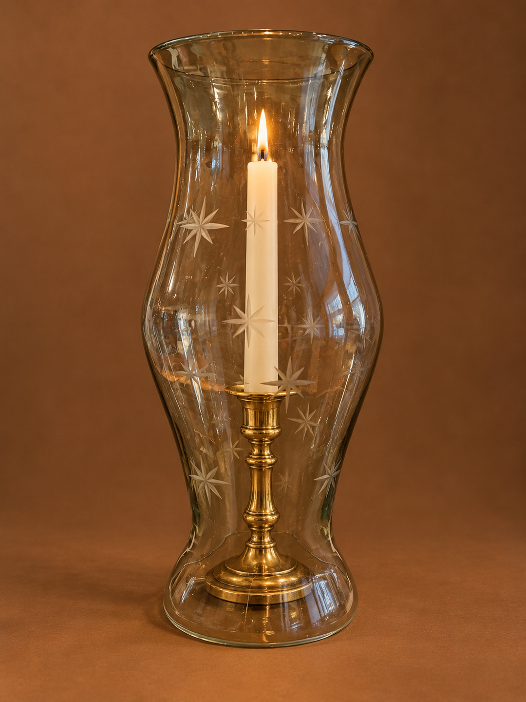 Hourglass etched star hurricane “Olive”