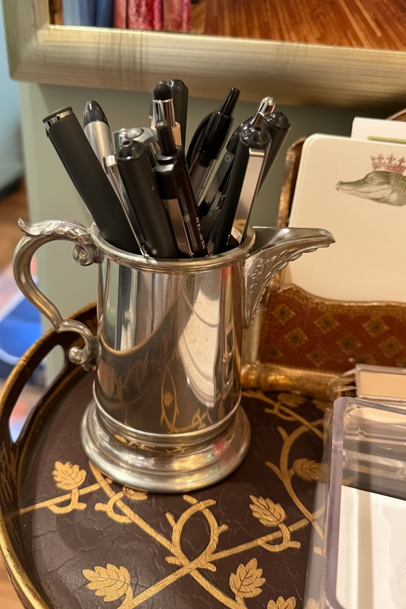 Silver creamer repurposed