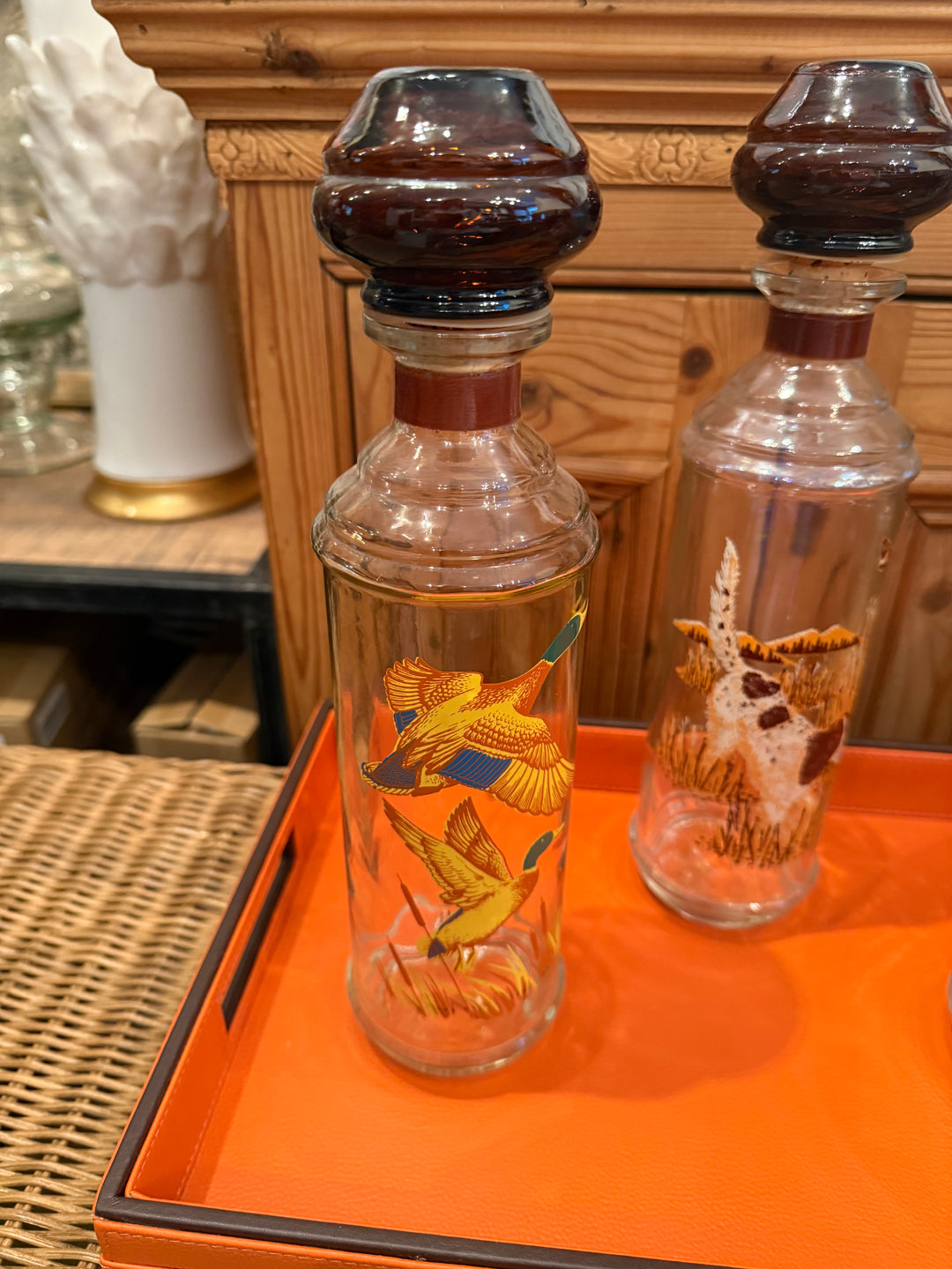 Vintage Wildlife Decanters