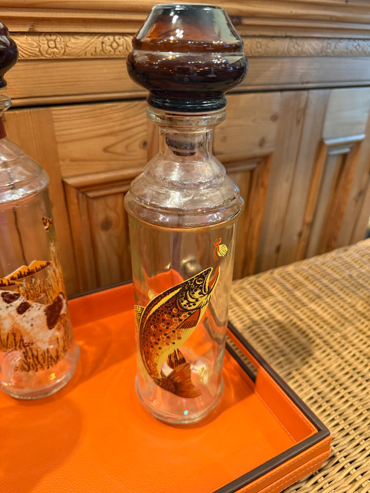 Vintage Wildlife Decanters